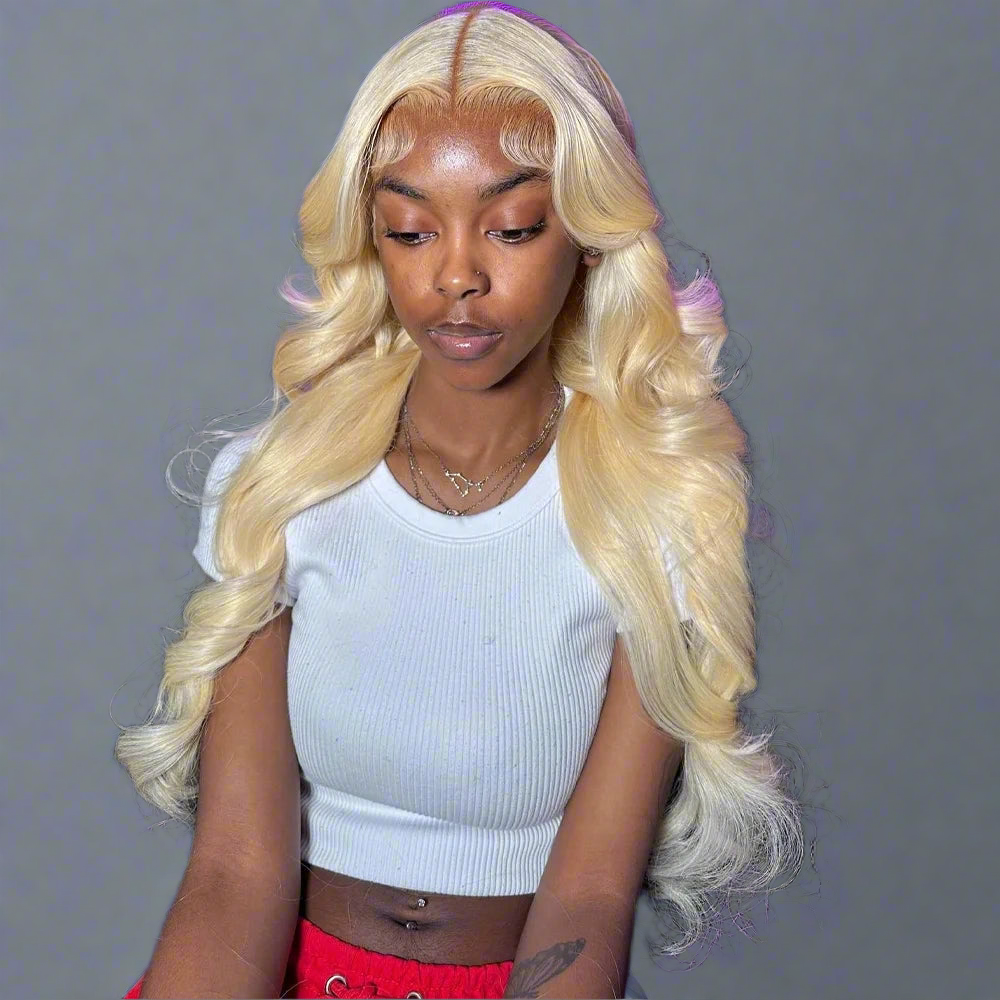 36 Inches Ombre Pink Front Lace wigs human hair 13X4 13x6 Transparent Lace Body wave Hair 180% For Women Human Hair Wigs 100%