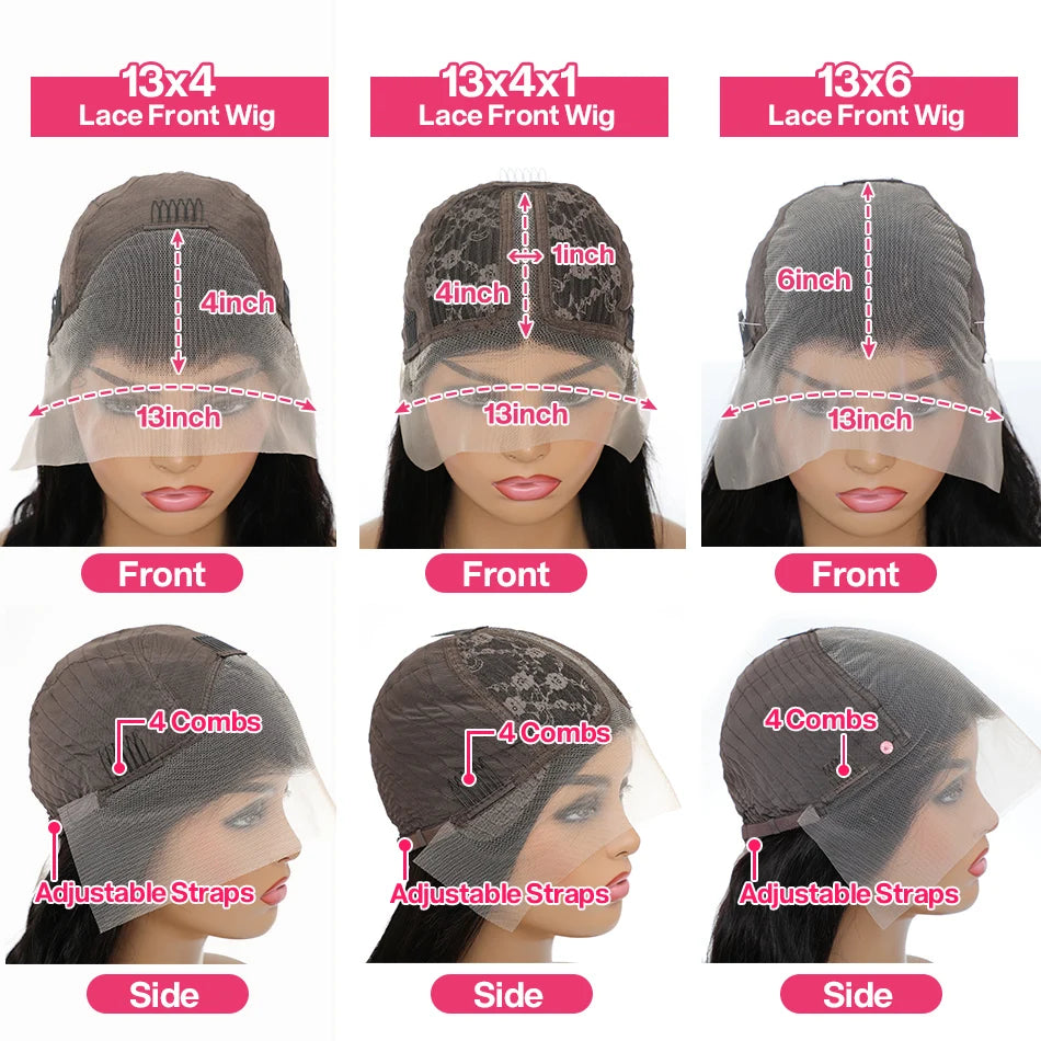 13x6 Ombre Purple 613 Color Body Wave Lace Front Human Hair Wigs 200% Brazilian Body Wave Transparent Lace Frontal Wigs For Women