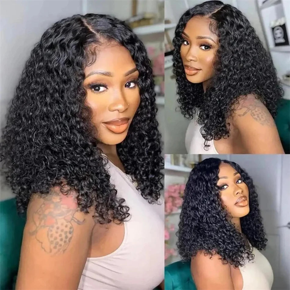 20Inch Vietnamese Hair 250 Density Kinky Curly Transparent 13x4 Lace Front Wig 13x6 Lace Frontal Human Hair Wigs Remy For Women