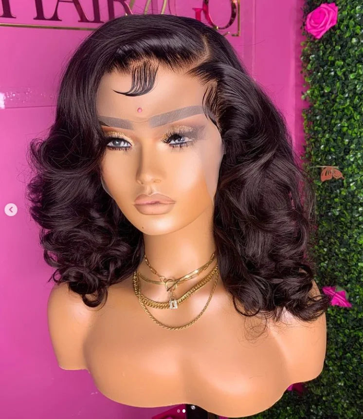 13x4 Body Wave Lace Front Wig Human Hair PrePlucked Brazilian Human Hair Lace Frontal Wigs For Women 4x4 Lace Closure Wig