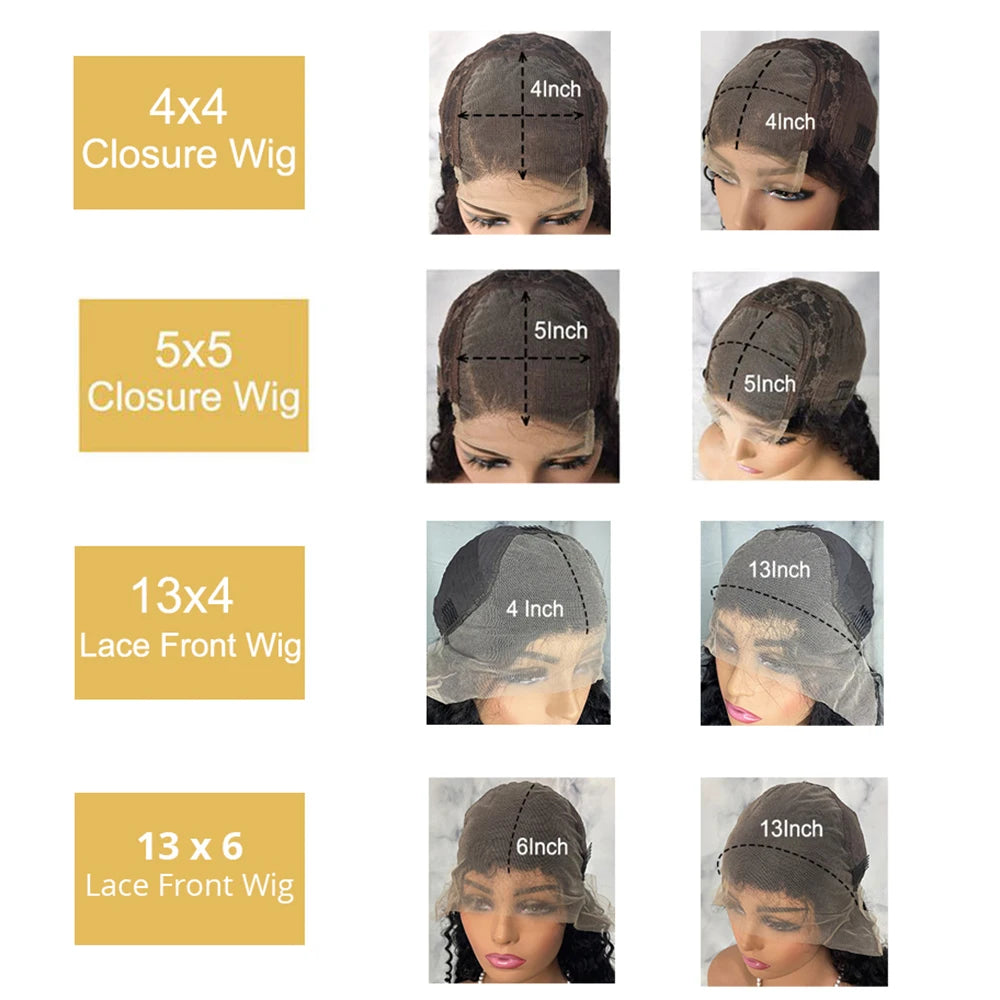 13x6 HD Lace Transparent Straight Frontal Wig Pre Plucked Brazilian 40 Inch Bone Straight Lace Front Human Hair Wigs For Women