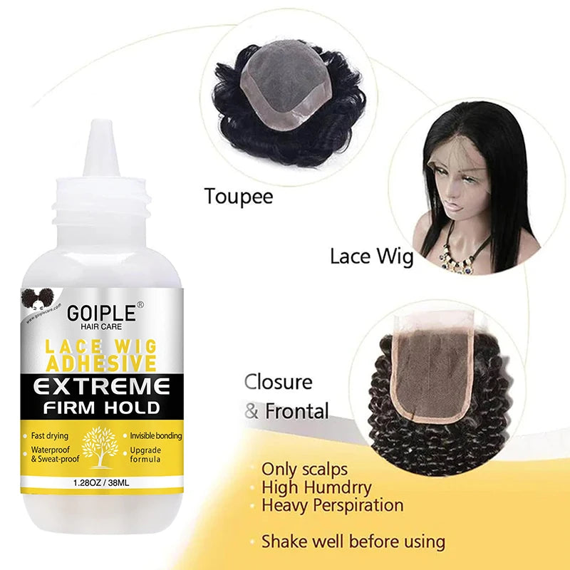 Waterproof Lace Glue Kit Glueless Lace Melting Spray Wig Adhesive Extra Hold For Lace Front Hair Glue Edge Control Wax Stick
