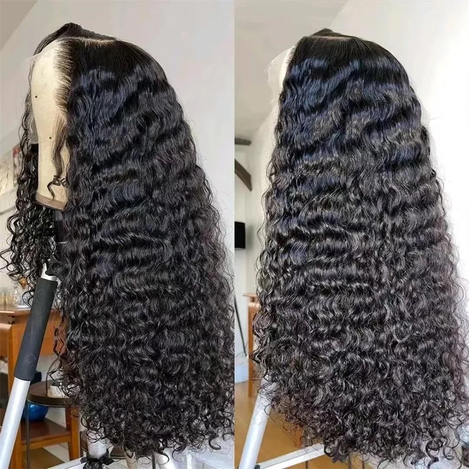 20Inch Vietnamese Hair 250 Density Kinky Curly Transparent 13x4 Lace Front Wig 13x6 Lace Frontal Human Hair Wigs Remy For Women