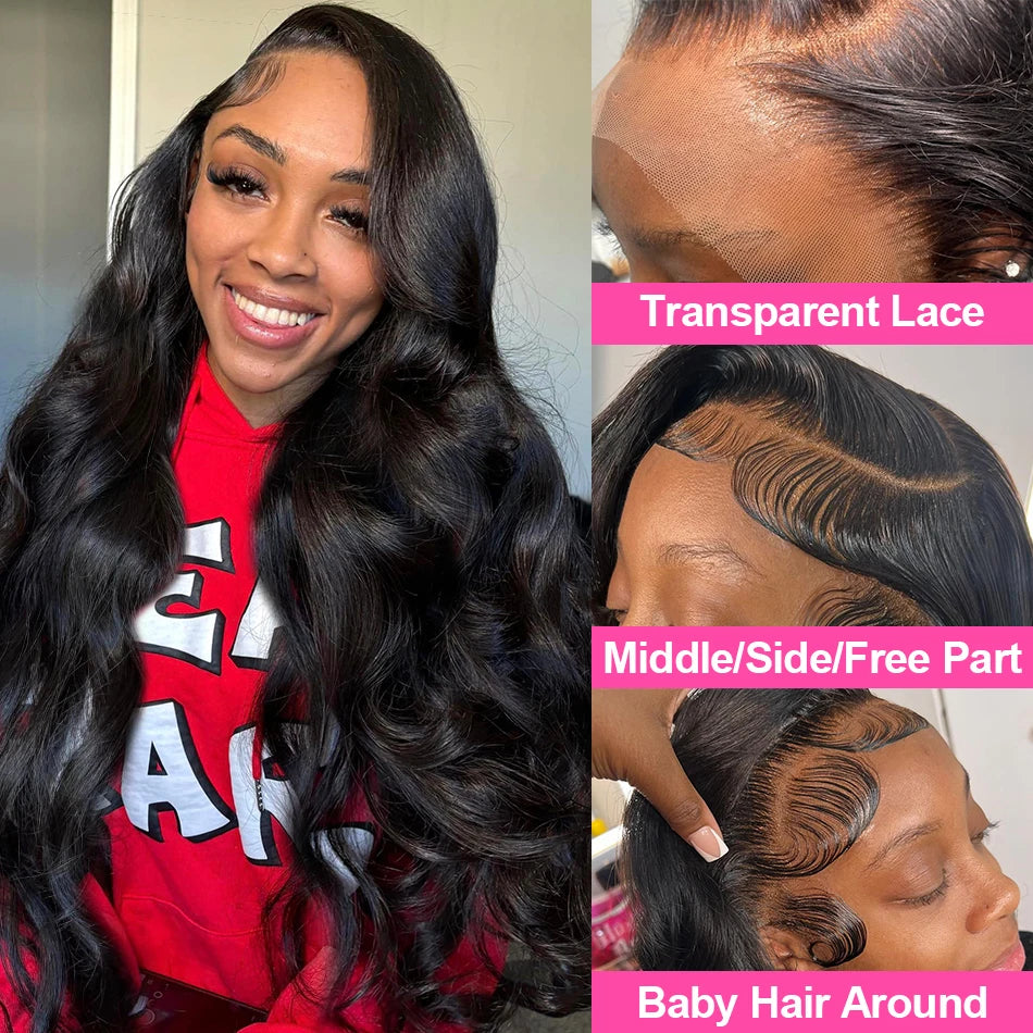 13x4 Body Wave Lace Front Wig Human Hair 360 Full Lace Wig Pre Plucked 4x4 5x5 Lace Closure Wig 40 Inch 13x6 Hd Lace Frontal Wig