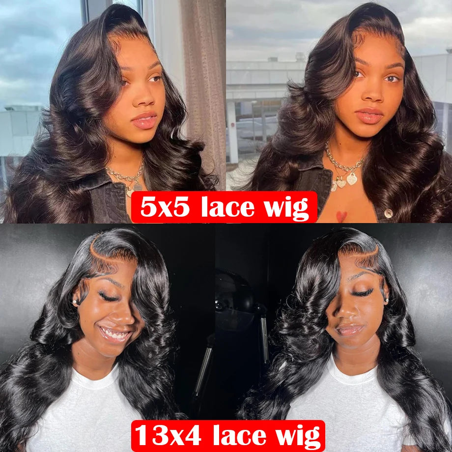 13x4 Body Wave Lace Front Wig Human Hair 360 Full Lace Wig Pre Plucked 4x4 5x5 Lace Closure Wig 40 Inch 13x6 Hd Lace Frontal Wig