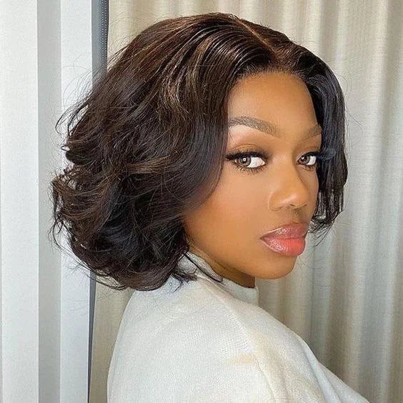 13x4 Body Wave Lace Front Wig Human Hair PrePlucked Brazilian Human Hair Lace Frontal Wigs For Women 4x4 Lace Closure Wig