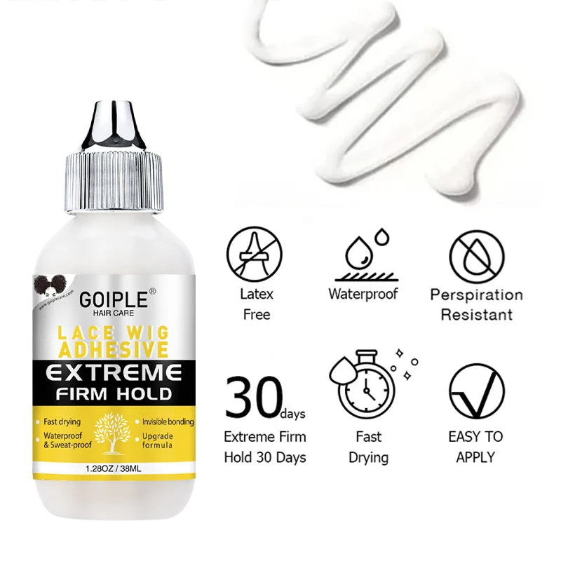 Waterproof Lace Glue Kit Glueless Lace Melting Spray Wig Adhesive Extra Hold For Lace Front Hair Glue Edge Control Wax Stick