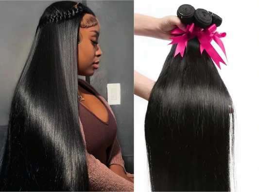 16A Straight Bundles 100% Human Hair Brazilian 30 40 Inch Raw Virgin Unprocessed 3 4 5 6Bundles Extensions Bone Straight Bundles