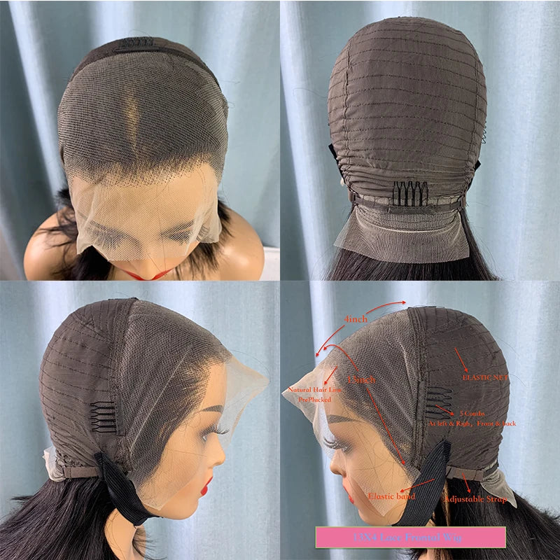 200% Light Green Colored Body Wave 13x6 Lace Frontal Human Hair Wigs Pre Plucked Brazilian Glueless 6X4 5x5 Lace Closure Wig