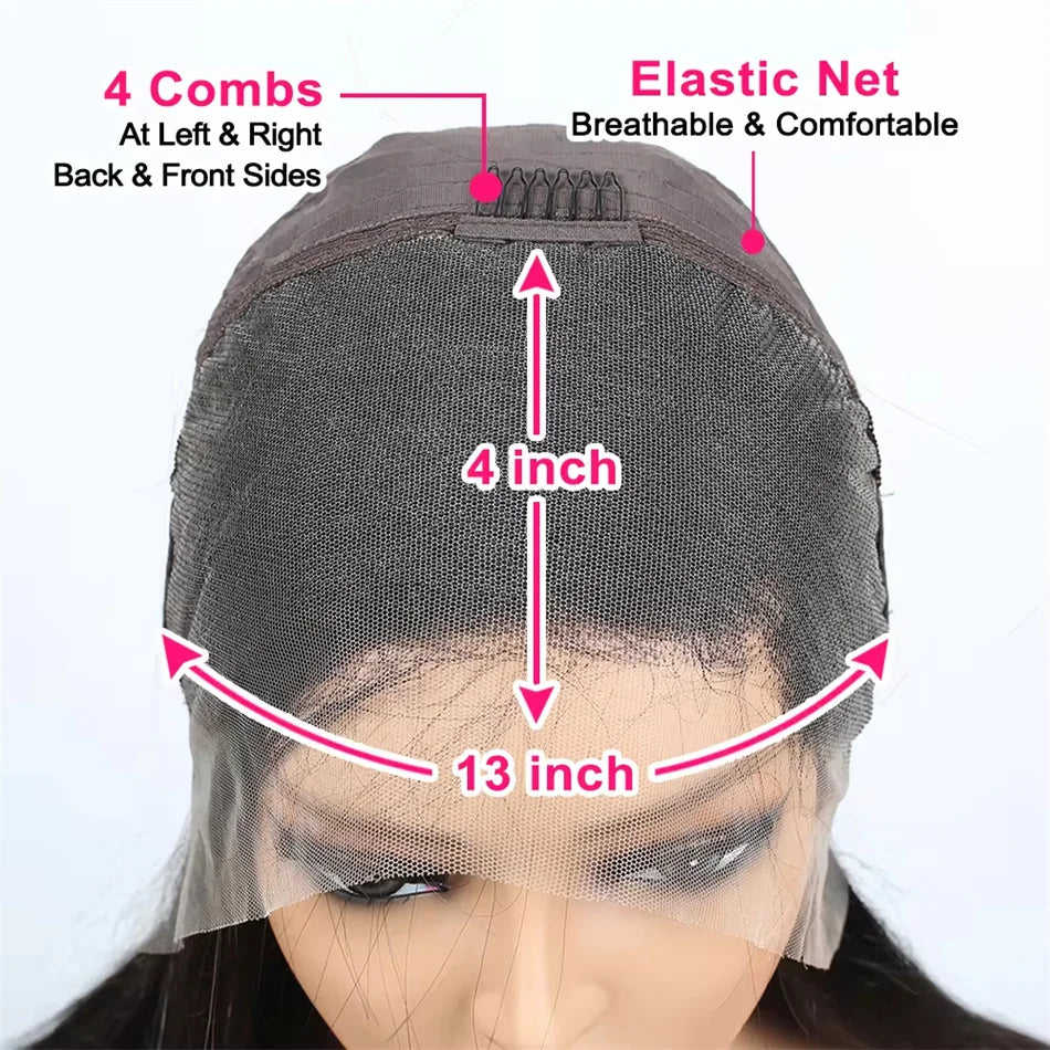20Inch Vietnamese Hair 250 Density Kinky Curly Transparent 13x4 Lace Front Wig 13x6 Lace Frontal Human Hair Wigs Remy For Women