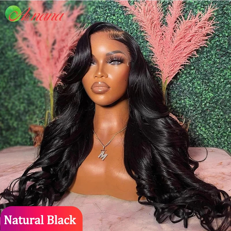 Ombre Ginger Brown Colored 13x6 Transparent Lace Frontal Wig Body Wave PrePlucked 12AGrade Lace Closure Human Hair Wig For Women